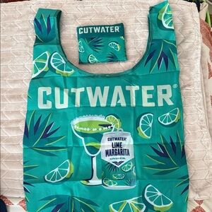 CUTWATER Lime Margarita Party Foldable Tote x2 (lot of 2)